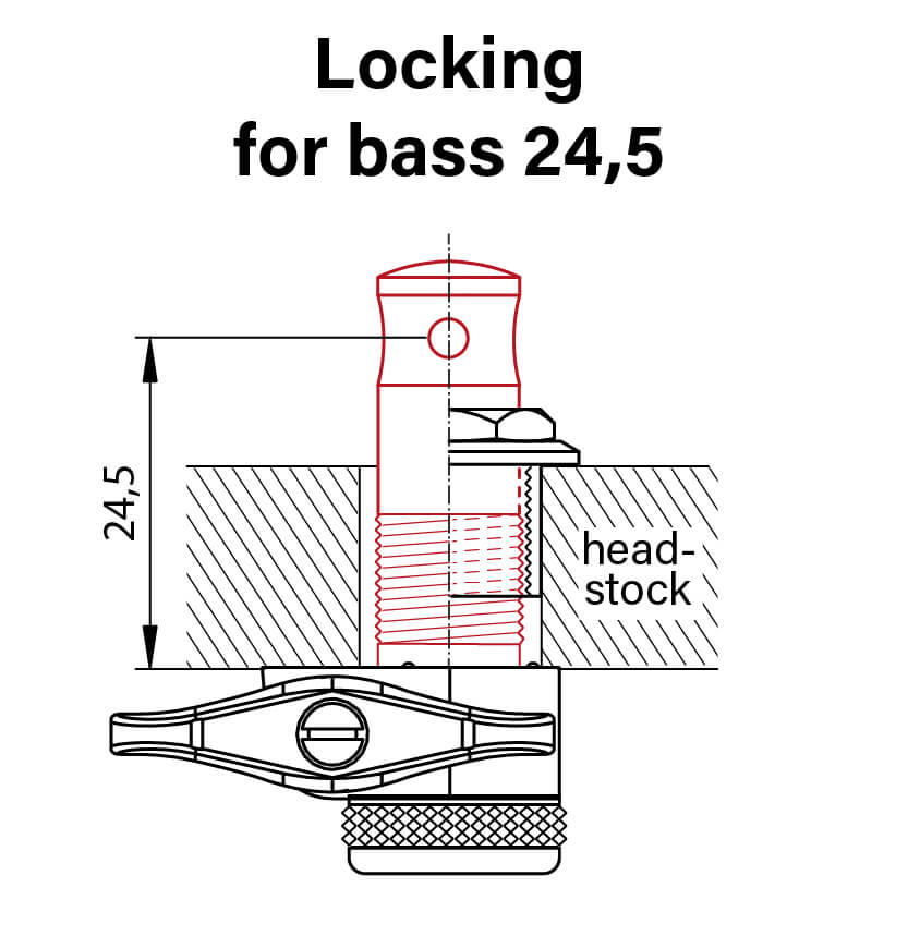 Locking for bass 26,6