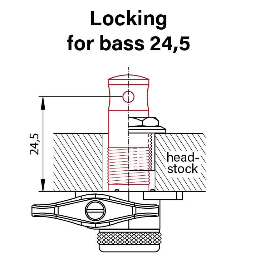 Locking for bass 26,6